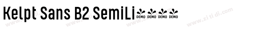 Kelpt Sans B2 SemiLi字体转换